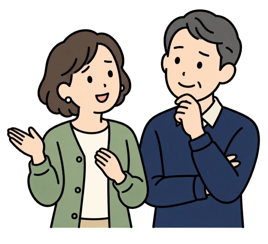 家の状況を話す相談者